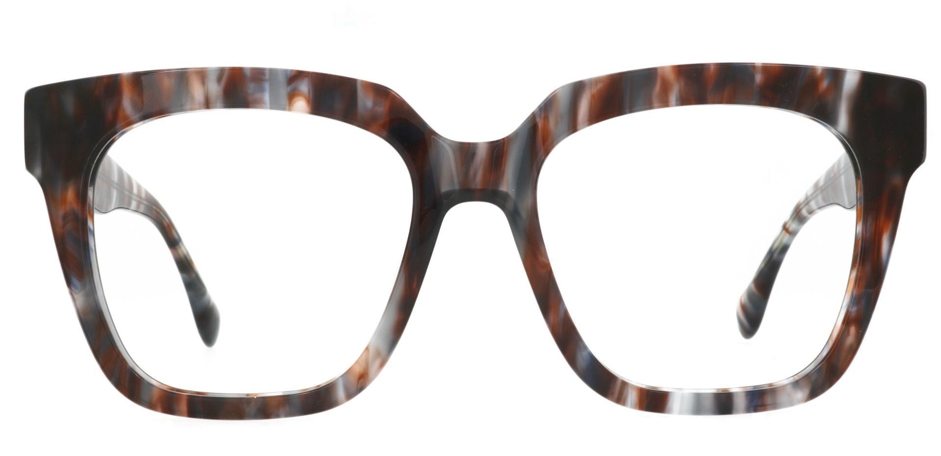 Lyric Square Eyeglasses Frame - Black Crystal Fade | Men's Eyeglasses ...