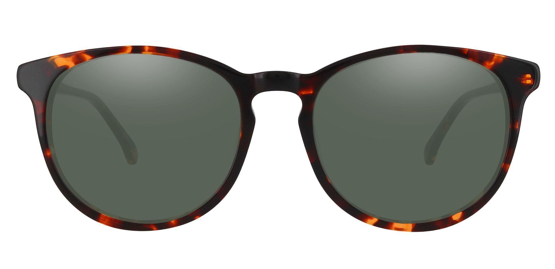 Carriage Round Progressive Sunglasses - Tortoise Frame With Gray Lenses ...
