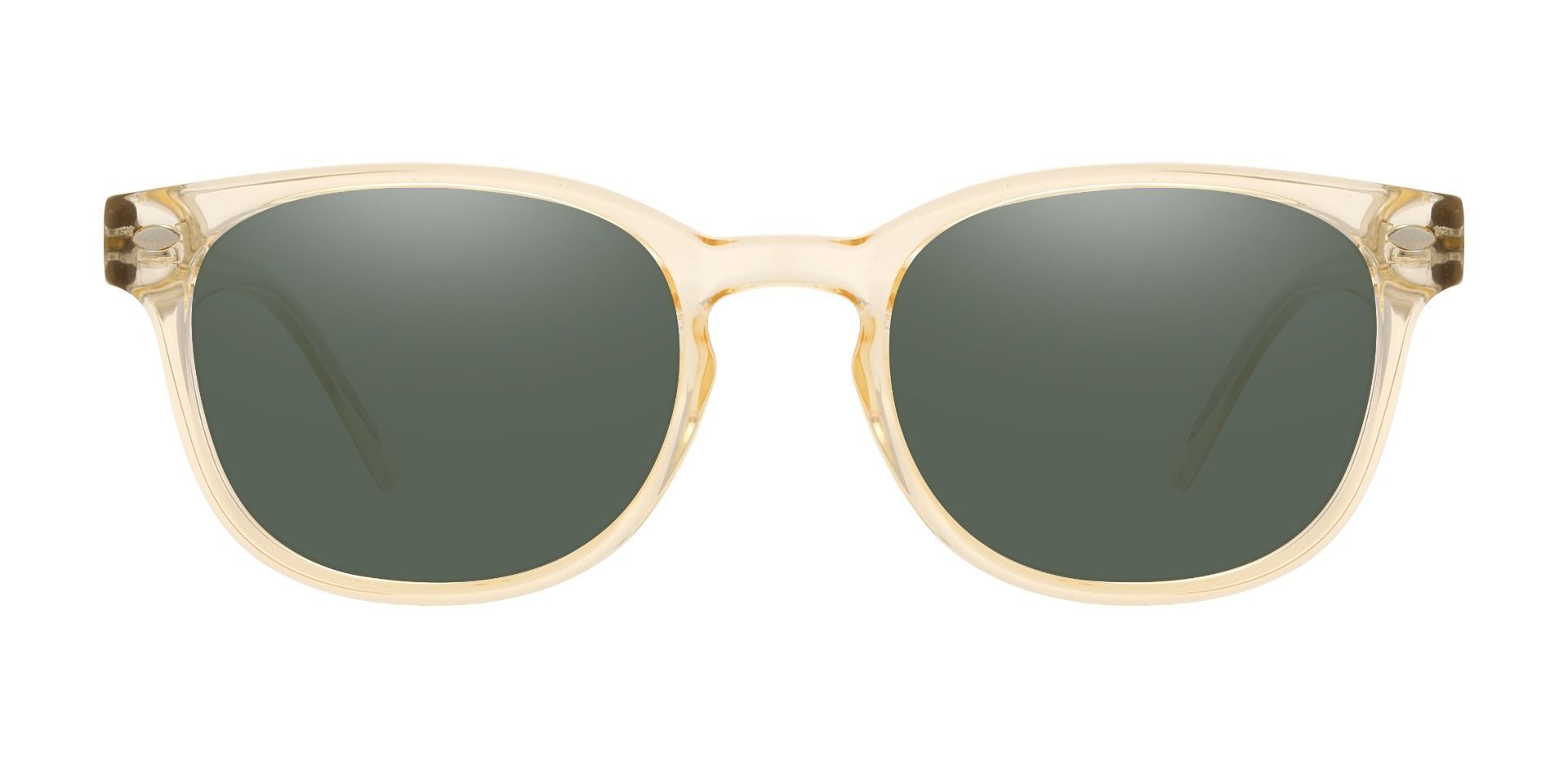 Swirl Classic Square Prescription Sunglasses Clear Frame With Brown Lenses Mens Sunglasses